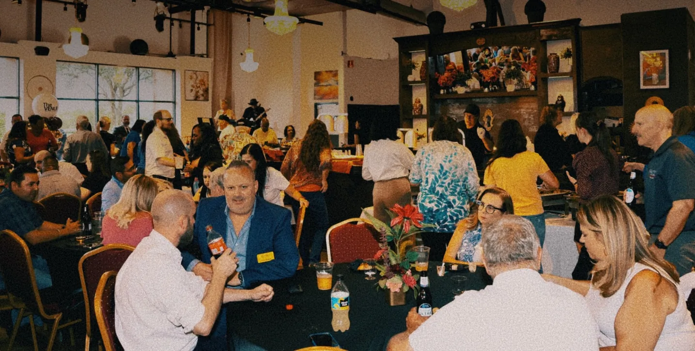 Candid moment from The Venue Clermont grand opening and ribbon cutting celebration